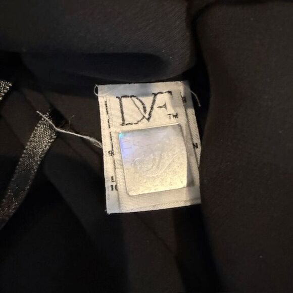 Diane Von Furstenberg Silk Ernestina Dress Black Shift -No Belt Lace Trim Size 4 - Picture 8 of 13